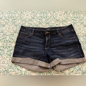 a.n.a Blue Jean Shorts with Cuffed Hems